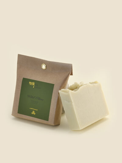 Wild Olive Sæbebar med 70 % olivenolie og friske olivenblade