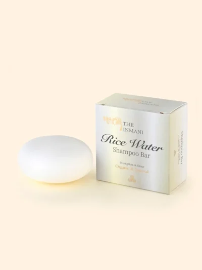 Naturlig og parfumefri Rice Water Shampoo Bar fra THE INMANI