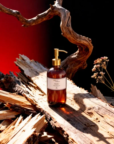 Amber flydende håndsæbe - naturlig castilsæbe med olivenolie, vegansk og refillbar