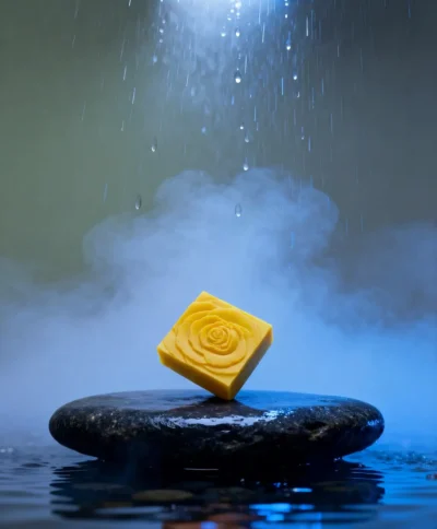 Harvest Hammam Sæbebar, bodyskrub med saltkrystaller og citrusduft