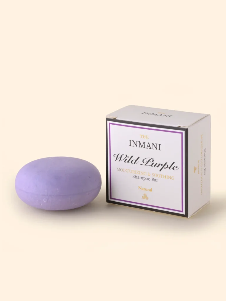 Wild Purple Shampoo Bar - fugtgivende og udglattende fast shampoo fra THE INMANI