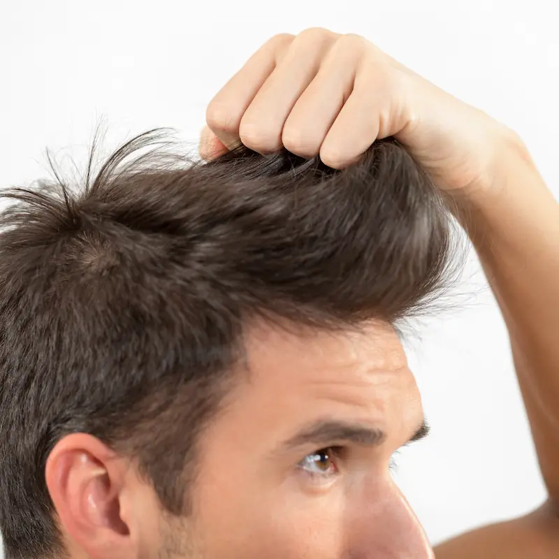 Pleje til hår og hovedbund ved øget hårtab